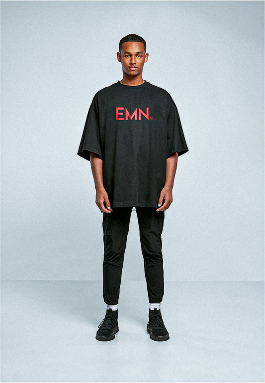 "EMN" Big Tee Black