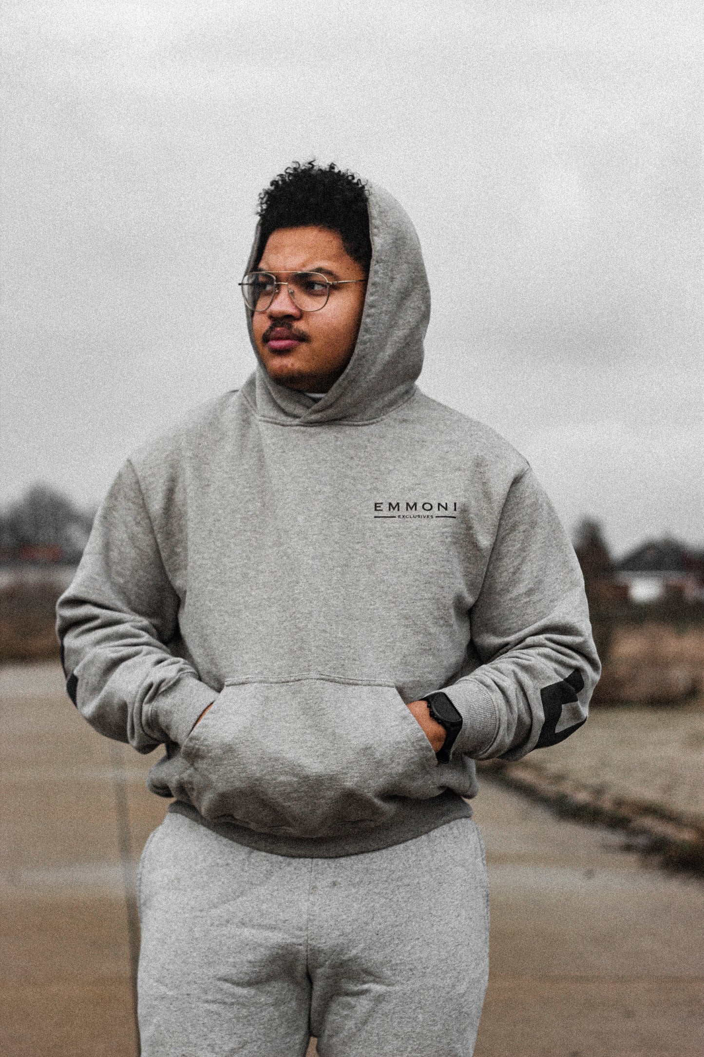 "Emmoni Exclusives" Grey Hoodie