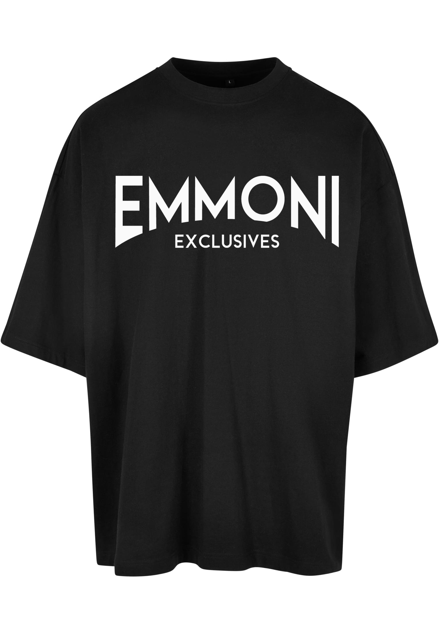 "Emmoni Exclusives Curved" Black/White Big Tee